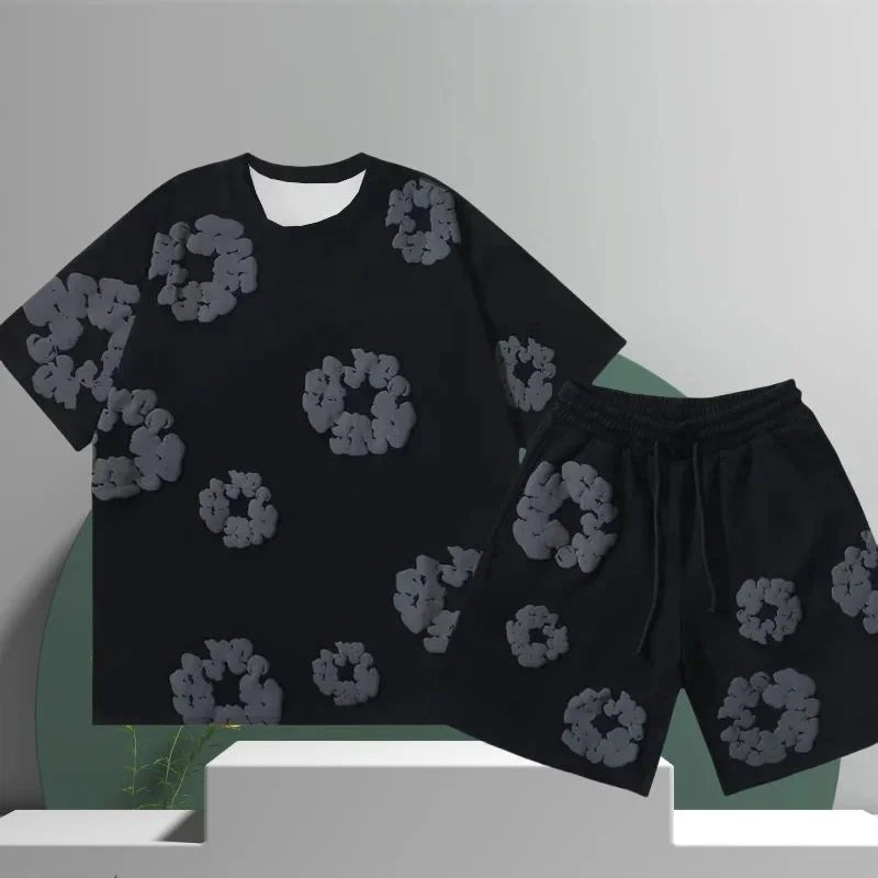 Streetwear Set Flower Print