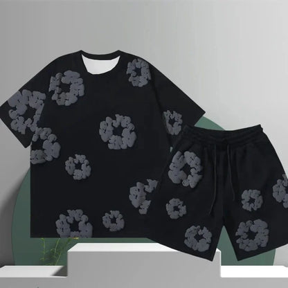 Streetwear Set Flower Print