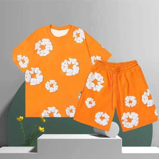Streetwear Set Flower Print