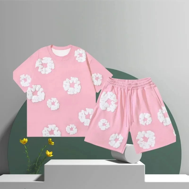 Streetwear Set Flower Print