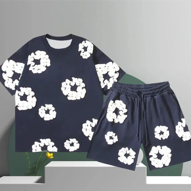 Streetwear Set Flower Print