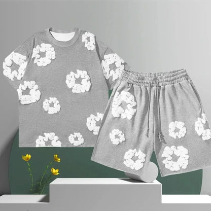 Streetwear Set Flower Print