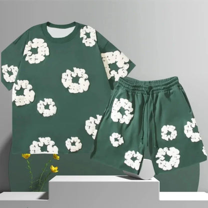 Streetwear Set Flower Print