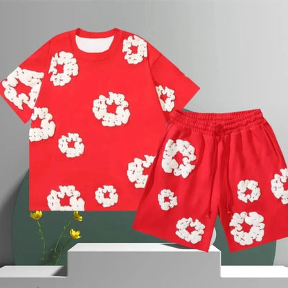 Streetwear Set Flower Print
