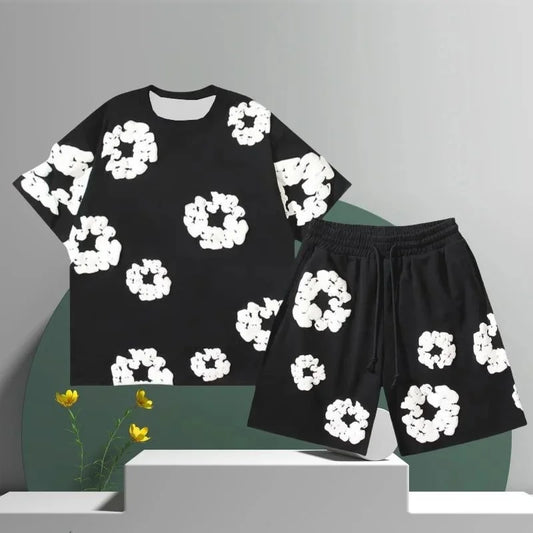 Streetwear Set Flower Print